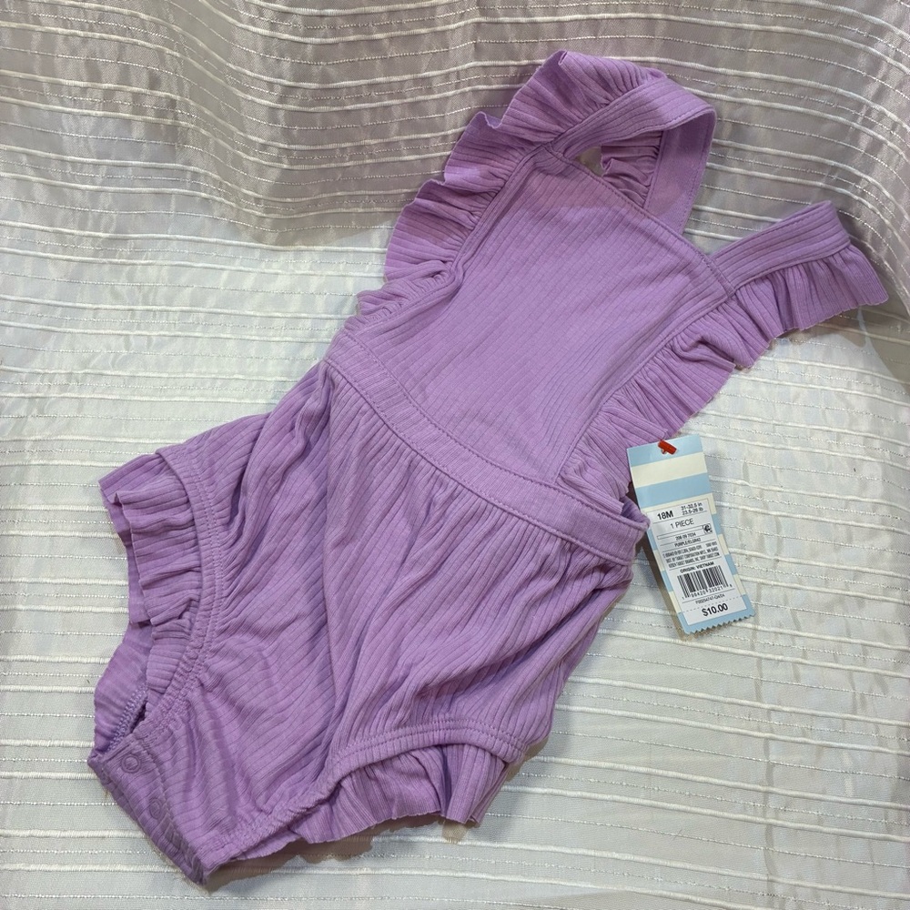 Cat & Jack Purple Ruffle One Piece